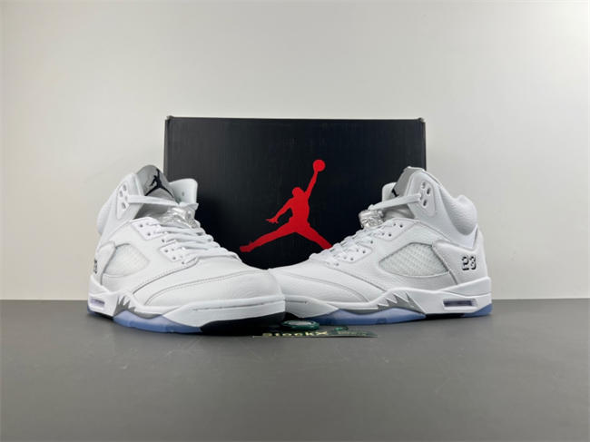 Jordan 5 Retro White Metallic