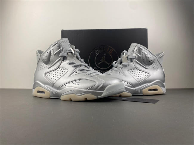 PSG x Air Jordan 6 "Metallic Silver" IQ5135-001